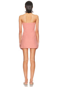 Elegante Vestido Mini sin Tirantes con Bordado, Corte Entallado, Estilo Vacaciones Francesas, Sexy, Línea A, Romántico, Cintura Natural, Verano - Product Image 3