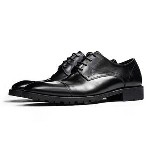 Zapatos de Vestir de Cuero Genuino Perforado para Hombre, Antideslizantes, Suaves, Transpirables, Resistentes, con Aumento de Altura - Product Image 4