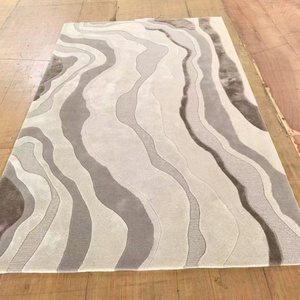 <span class=keywords><strong>Tappeto</strong></span> Moderno Personalizzabile in Qualsiasi Design, Annodato a Mano in 3D, Alta Qualità in Seta di Bambù e Lana di Pecora, Lussuoso, Lavabile, Tinta Unita per Interni - Product Image 5
