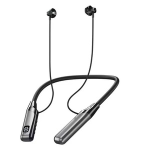 Nouvelle Tendance V5.4 Écouteurs Bluetooth sans fil à tour de cou, étanches, pour le sport, avec affichage numérique LED - Product Image 1