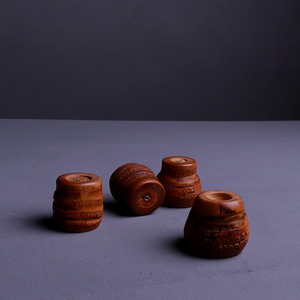Handcrafted Bamboo Root Lid Holder For Teapot Purple Clay Kung Fu Tea Set Incense Base Zhejiang Made - Product Image 2