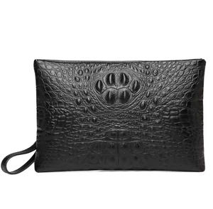 Sac à main enveloppe en <span class=keywords><strong>cuir</strong></span> de crocodile imperméable pour <span class=keywords><strong>homme</strong></span>, fabriqué en Chine - Product Image 2