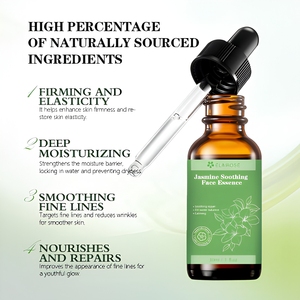 Sérum <span class=keywords><strong>Visage</strong></span> Vegan au Jasmin Marque Blanche 30ml Hydratant Éclaircissant Anti-Âge Vitamine C Acide Hyaluronique pour <span class=keywords><strong>Visage</strong></span> et Nez OEM - Product Image 1