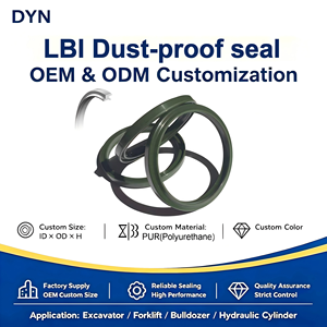 Joint d'étanchéité anti-poussière DYN importé du <span class=keywords><strong>Japon</strong></span> LBI FQ0013C0 en PUR pour vérins hydrauliques d'excavatrices et de machines de levage - Product Image 1