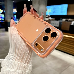 Coque rainurée en TPU 2.0 épaissie pour iPhone 17 Pro, transparente, protection intégrale deux-en-un avec bords colorés pour 12/13/16 - Product Image 3