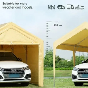 Abri de voiture pliable et rétractable 10x20 pieds, robuste, imperméable, écologique, pour extérieur – Vente en gros - Product Image 4