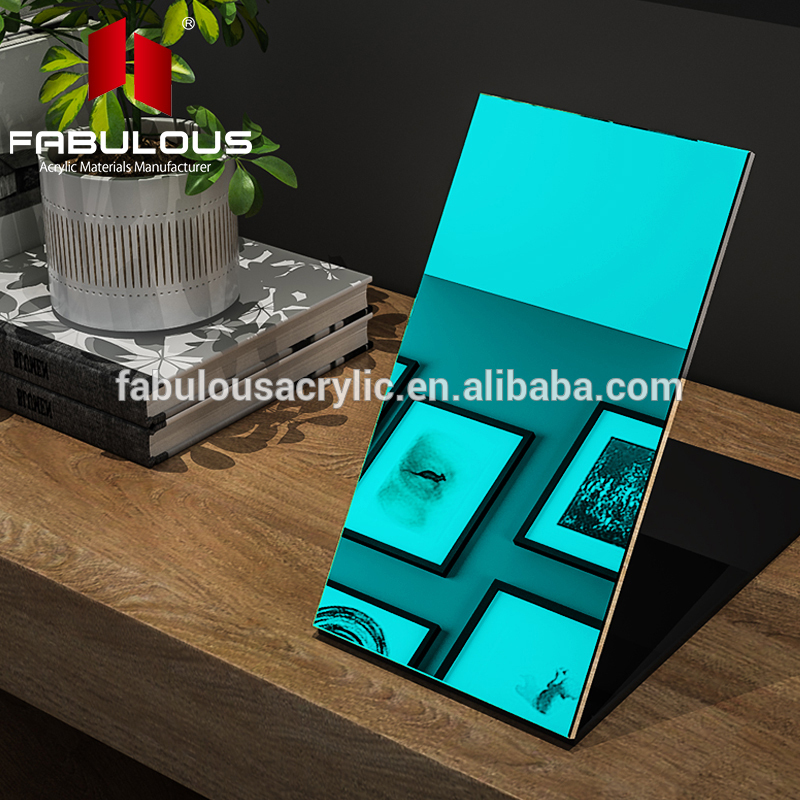 publicité adaptée aux besoins du client par bleu piscine acrylique miroir Feuille acrylique a mené le support léger