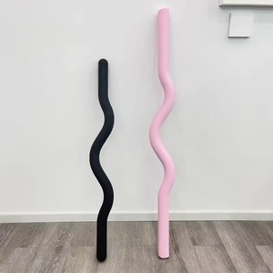 Professionele krachttraining halterstang van 15 lb siliconen ijzer voor Pilates, yoga en vrije gewichten, geschikt voor thuisgebruik. - Product Image 3