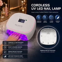 Nouvelle Lampe à Ongles LED CM.NAIL Magic MAX PRO 2026 de Haute Qualité, 36 Perles LED, Autonomie Ultra-Longue, Base Métallique avec Chambre Miroir