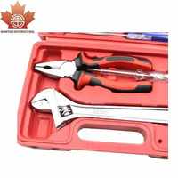 Kit d'outils de démarrage bricolage débutant 8 pièces ensemble ménager essentiel avec étui pour l'entretien ménager de base fixe les réparations d'urgence de voiture