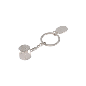 May mắn xúc xắc kim loại Móc khó<span class=keywords><strong>a</strong></span> quà tặng sáng tạo Carabiner may mắn quyến rũ phụ kiện ô tô làm bằng hợp kim - Product Image 5