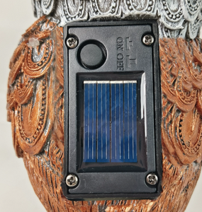 Statue <span class=keywords><strong>de</strong></span> hibou en résine, décoration <span class=keywords><strong>de</strong></span> Noël, <span class=keywords><strong>salon</strong></span>, bureau, meuble TV, artisanat animal rétro, lampe solaire créative, sculpture <span class=keywords><strong>de</strong></span> hibou, ornements - Product Image 5