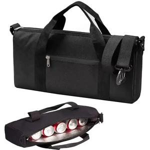 Büyük Neopren Yalıtımlı Soğutucu Çantalar 6 Bira Kutusu Şarap Şişesi Taşıma Çantası Parti Plaj Kampı için Yumuşak Bez Çanta - Product Image 1