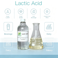 Acide L-lactique liquide fermenté E270 de qualité alimentaire 80%/88% – Agent d'ajustement du pH et antibactérien pour saucisses, viandes saumâtres et viandes transformées (en vrac)