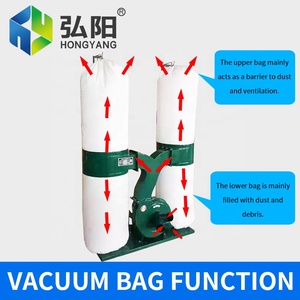 HYCNC khắc máy hút chân không sạch hơn chế biến gỗ đôi xi lanh túi máy hút bụi túi điện thoại di động máy hút bụi dust collector - Product Image 4