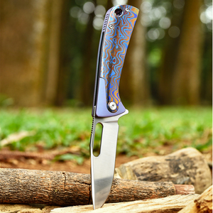 M390 Titanium Utility Alloy Anodizing Handle Tactical Outdoor Survival Folding <strong>Knife</strong> Portable Camping <strong>Zirconium</strong> Damascus <strong>Knives</strong>