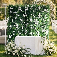 Mur de fleurs artificielles en soie de magnolia Kwai pour mariage, anniversaire, banquet, fond décoratif