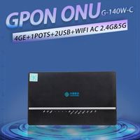 Noki Dual-Band WiFi GPON X-PON ONU G-140W-C 4GE+1VOICE+2USB Port 2.4G 5G Ethernet Converter 4G Kompatibel FTTX Garansi 1 Tahun