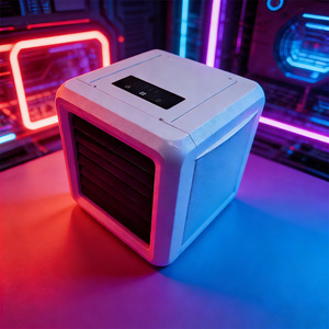 Ventilateur d'<span class=keywords><strong>air</strong></span> personnel portable de bureau avec 3 vitesses, refroidisseur d'<span class=keywords><strong>air</strong></span> évaporatif avec réservoir d'eau de 0,5 <span class=keywords><strong>L</strong></span>, ventilateur rafraîchisseur d'<span class=keywords><strong>air</strong></span> pour bureau, maison, bureau - Product Image 5