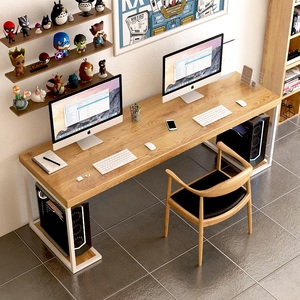 더블 데스크탑 및 코너 테이블 디자인의 간단한 내구성 단단한 나무 E 스포츠 컴퓨터 책상 - Product Image 3