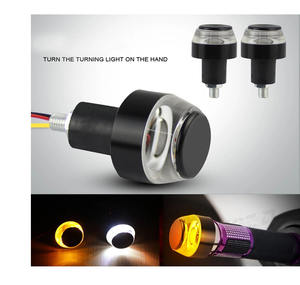 Cache-phare de guidon de moto LED PAR, feu de position latéral ambre/blanc, interrupteur de poignée 12V 22mm, modèle U8, position gauche/droite/avant - Product Image 6