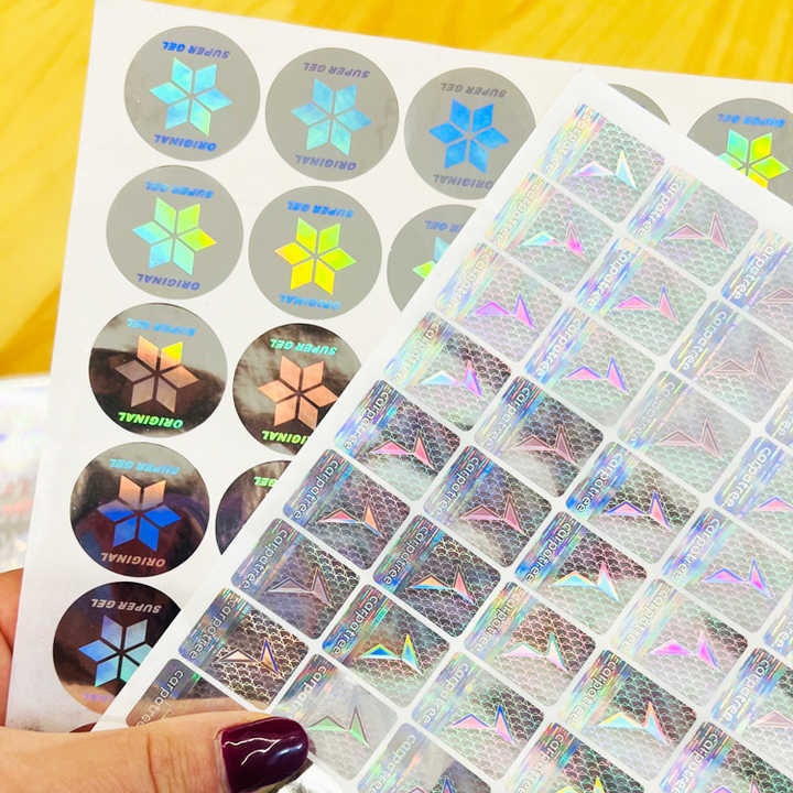 Wholesale Security Sticker Label 3D Hologram Sticker Tamper Proof Tag Authenticity Ant-Counterfeit Hologram Label Stickers