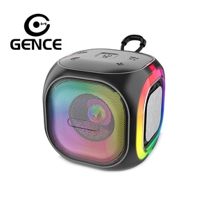 GENCE Amplificateur <span class=keywords><strong>Admark</strong></span> Système Sonore Électronique Portable Boombox pour Batterie 5.0 1000-2000mAh Sortie 8W LED RGB - Product Image 1