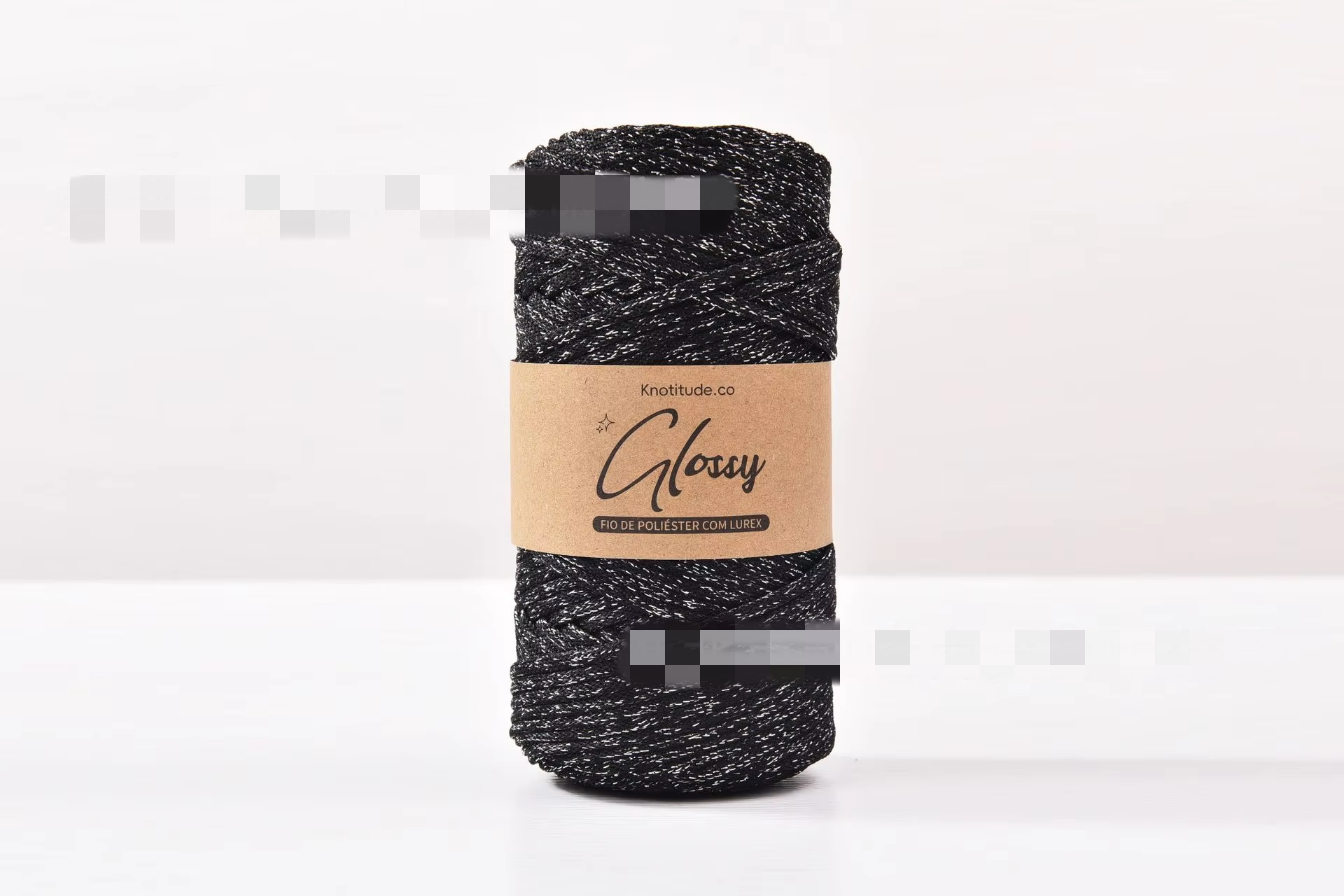 10. black + silver thread - 3.0mm (100 yards)