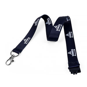 高品質カスタムロゴバッジリールホルダーランヤード昇華ポリエステルIDカードネックストラップ金属フック安全バックル付き - Product Image 4