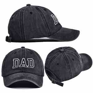 Gorra de Béisbol de Alta Calidad, Impermeable, Transpirable, con Logotipo Personalizado Bordado, de Mezclilla Lavada, Estilo Vintage, 6 Paneles, para Mamá y Papá - Product Image 1