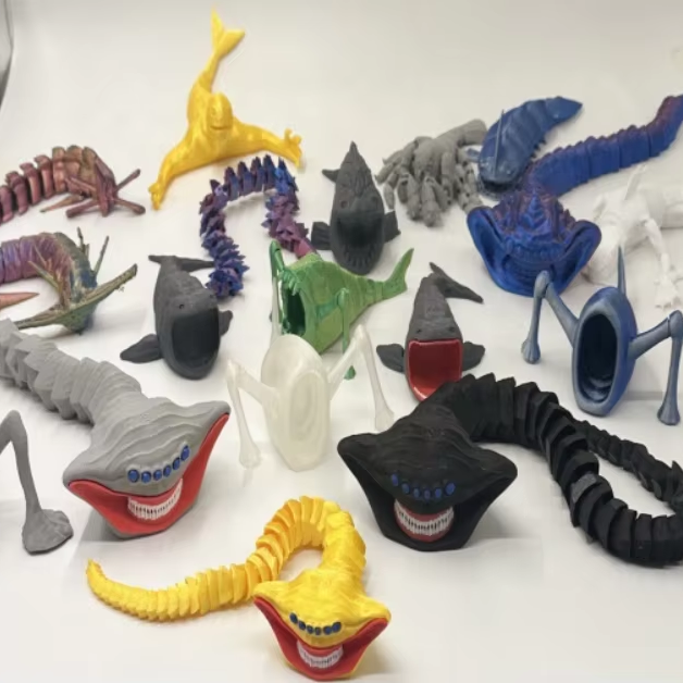 3d Printed Sea Eater Toy Action Figure Sea Monster Flexible | Meses sin interés 3d Printed Sea Eater Toy Action Figure Sea Monster Flexible | Meses sin interés