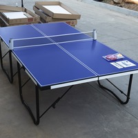 Table de ping-pong pliable de taille standard - Utilisation à domicile en intérieur, portable et facile à assembler