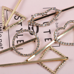 HTYFS Accessoires pour cheveux Casque Beaumira Cristal strass <span class=keywords><strong>frange</strong></span> Clip Petite épingle à cheveux clip top - word - Product Image 3