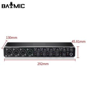 DAYMIC Máy Trộn DJ Giao Diện Âm Thanh Kênh DM 404 Professiona4 24Bit 192 KHz Máy Ghi Âm Podcast Nhạc Cụ Phòng Thu - Product Image 2