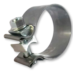 Universelle Edelstahl 304 Polierte Bingchuan Verstellbare Lap-Joint-Auspuff-Bandschelle für 2,0 2,5 3,0 Zoll Schalldämpferrohr - Product Image 6