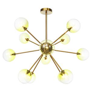 Nórdico posmoderno sala de estar dormitorio salón simple café restaurante exclusivo eléctrico plateado bola de cristal candelabro de arte del hierro - Product Image 3