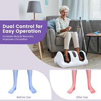 Nouvelle machine de massage des pieds électrique sous le bureau à infrarouge pour la circulation sanguine, avec télécommande