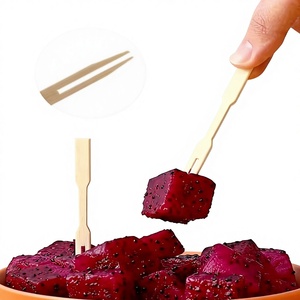 100 brochettes jetables écologiques en bambou de 15 cm et tailles assorties, achat en gros pour les fêtes barbecue - Product Image 1