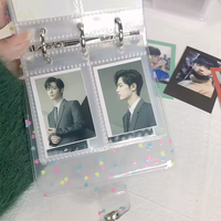 Reliure à 6 anneaux A7 de haute qualité en PVC et PP, reliure pour cartes photo Kpop, carnet à feuilles mobiles avec boucle, journal rechargeable, pages intérieures