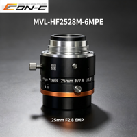 Objectif de vision industrielle HIKROBOT MVL-HF2528M-6MPE 25mm F2.8 6MP à focale fixe FA, monture C, ouverture manuelle, en aluminium de haute qualité
