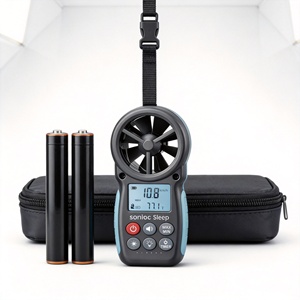 Anémomètre numérique et mesureur de débit d'air avec écran LCD et indicateur de sensation de froid pour la surveillance domestique, le CVC et les drones - Vente en gros - Product Image 5