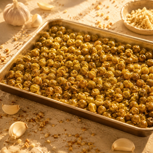 OEM Bulk Garlic Flavored Green Peas Stir-Fried Savory Snack High Protein Legume Crunchy Hard 10kg Ready <strong>Eat</strong> 12 Months Shelf Life - Product Image 4