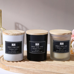 Contenedores de botellas transparentes Vela de vidrio mate para aromaterapia para velas perfumadas de yoga - Product Image 4