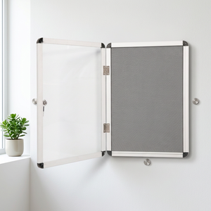 <span class=keywords><strong>Tableau</strong></span> d'affichage <span class=keywords><strong>mural</strong></span> en <span class=keywords><strong>feutre</strong></span> verrouillable pour écoles et usines, avec <span class=keywords><strong>tableau</strong></span> blanc magnétique extérieur combiné, fabriqué par le fabricant - Product Image 2