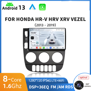 Radio para Auto Android 13, 1280*720 IPS, Car-play, 8 Núcleos, 4G LTE, Navegador para HONDA HR-V HRV XRV VEZEL 2013-2019 - Product Image 6