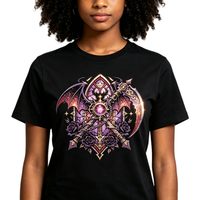 Transferts DTF Dark Fantasy Demon Hunter prêts à poser – Transferts thermiques gothiques pour T-shirts et sweat-shirts