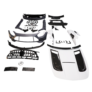 Kits carrosserie en matériau PP style Black Series + carbone sec avec capot et spoiler pour Benz AMG GT GTC GTS 2015-2018 - Product Image 1