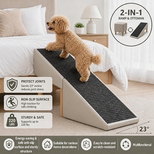 Escaleras para Mascotas de Lujo, Modernas y Sólidas, Escaleras para Perros y Gatos, Rampas para Perros Mayores, Escalones Plegables Antideslizantes para Camas de Mascotas, Escaleras para Perros Pequeños - Product Image 2