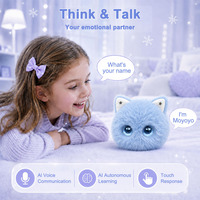 Jouet d'animal de compagnie en peluche IA personnalisé ODM, pendentif IA interactif vocal et tactile, animal en peluche intelligent, vente en gros d'usine