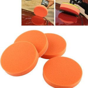 Nanrui Car Cleaning Sponge Pad 4 Inch Orange Flat Wave Polishing Pad For Waxing And Glazing - Product Image 4